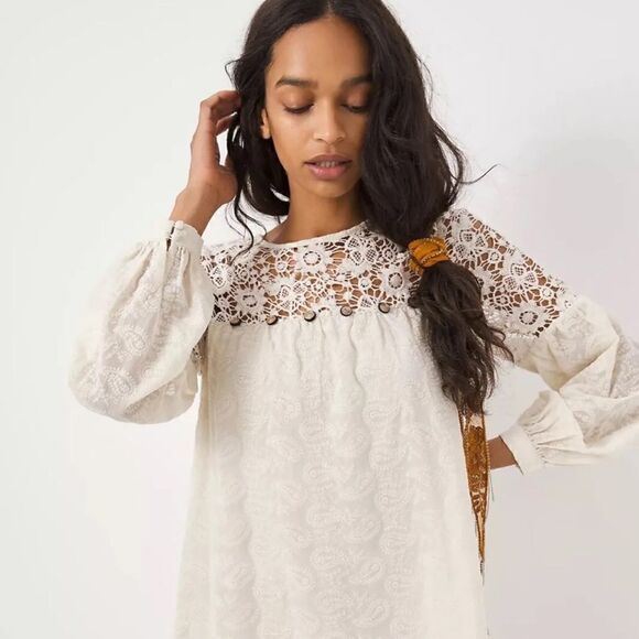 Anthropologie Josephine Lace Tunic Dress Size XS - Picture 3 of 12